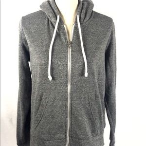 Divided Gray Zip Front Hoodie